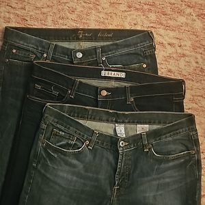 Lot of 3 brand name ladies jeans